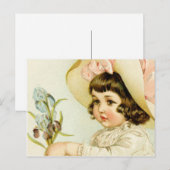 Kleine meid briefkaart (Voorkant / Achterkant)