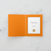 Kleine meid feestdagen kaart (Binnen)