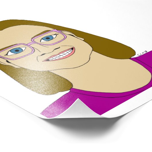 kleine meid foto afdruk (Hoek)