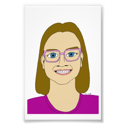 kleine meid foto afdruk (Voorkant)