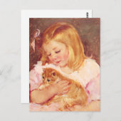 Kleine meid met Briefkaart (Voorkant / Achterkant)