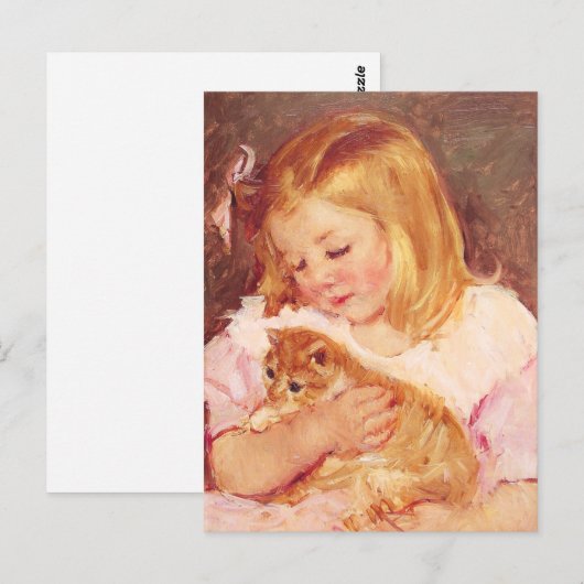 Kleine meid met Briefkaart (Voorkant / Achterkant)