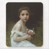 Kleine meid met een Bouquet Muismat (Voorkant)