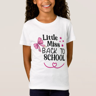 Kleine meid terug naar school 2024 t-shirt