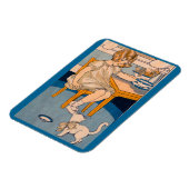 Kleine meid uit de jaren '20 en haar kleine witte  magneet (Linkerzijde)