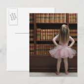 kleine meid uit tutu die boekomslag in het boek le briefkaart (Voorkant / Achterkant)