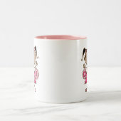 Kleine Meisje 1e Verjaardag T-shirts en geschenken Tweekleurige Koffiemok (Center)