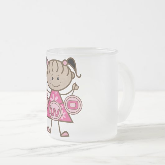 Kleine Meisje 2e Verjaardag T-shirts en geschenken Matglas Koffiemok (Voorkant rechts)