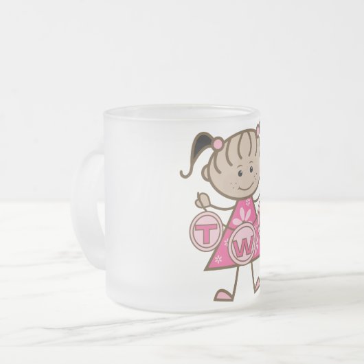 Kleine Meisje 2e Verjaardag T-shirts en geschenken Matglas Koffiemok (Voorkant links)