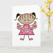 Kleine Meisje 3e Verjaardag Tshirts en Gifts Kaart (Gele Bloem)