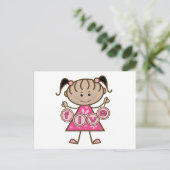 Kleine Meisje 5e Verjaardag Tshirts en Gifts Briefkaart (Staand voorkant)