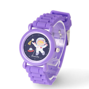 Kleine Meisje Astronaut gepersonaliseerd Horloge