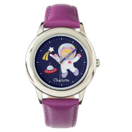 Kleine Meisje Astronaut gepersonaliseerd Horloge