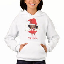 Kleine Meisje Ballerina met Santa Hat