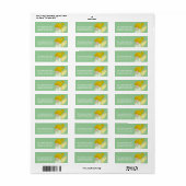 Kleine Meisje Bidden Engel 2 Terugkeer Adres Label (Full Sheet)