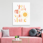 Kleine Meisje Boho Sunshine Wall art Decor Canvas (Insitu (Woonkamer))