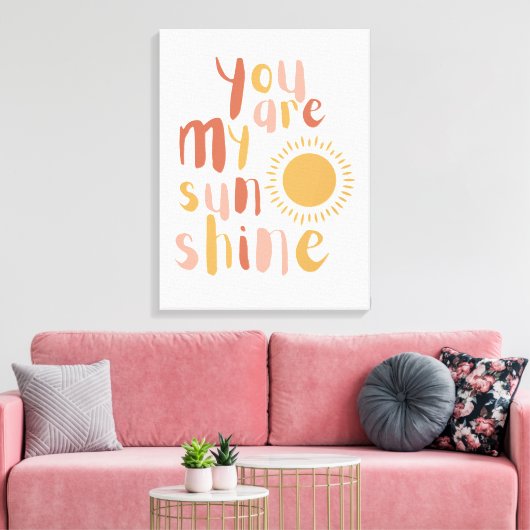 Kleine Meisje Boho Sunshine Wall art Decor Canvas (Insitu (Woonkamer))