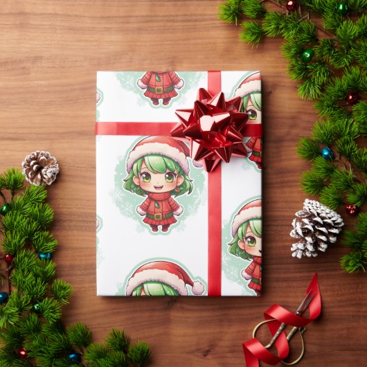 Kleine Meisje Elf Xmas Magic Cadeaupapier (Feestdagen Geschenken)