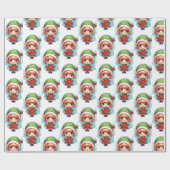 Kleine Meisje Elf Xmas Magic Cadeaupapier (Vlak)