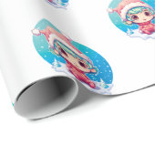 Kleine Meisje Elf Xmas Magic Cadeaupapier (Rol Hoek)