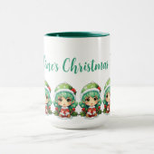 Kleine Meisje Elf Xmas Magic Gepersonaliseerd Mok (Midden)