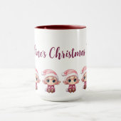 Kleine Meisje Elf Xmas Magic Gepersonaliseerd Mok (Midden)