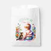 Kleine Meisje en Kitten | BABY SHOWER WATERVERF Bedankzakje (Voorkant)