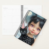 Kleine Meisje en Zwarte Kat Planner (Display)