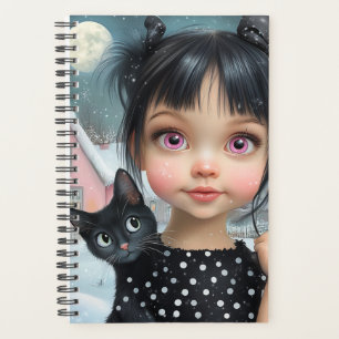 Kleine Meisje en Zwarte Kat Planner
