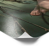 Kleine Meisje Fairy Sparkle Glitter Gouden Vleugel Foto Afdruk (Hoek)