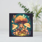 Kleine meisje in paddenstoelen (Staand voorkant)