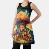 Kleine meisje in paddenstoelen schort (Insitu)