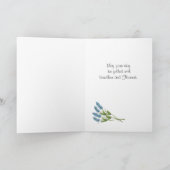 Kleine Meisje in Tuin Verjaardag Kaart (Binnen)