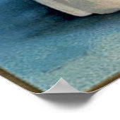 Kleine meisje met haar zwarte kat poster (Hoek)