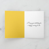 Kleine Meisje Met Zonnebloem Kaart (Binnen)