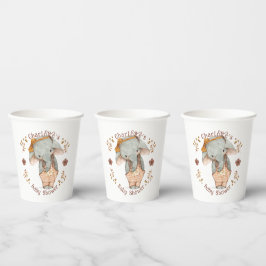 Kleine Meisje Olifant Baby shower Papieren Bekers