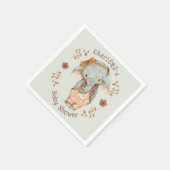 Kleine Meisje Olifant Baby shower Servet (Hoek)