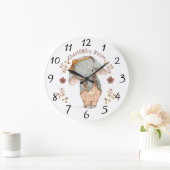 Kleine Meisje Olifant Gepersonaliseerd Grote Klok (Huis)