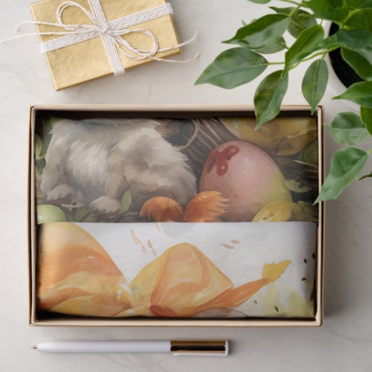 Kleine Meisje op Pasen 1 Decoupage Papier (Geschenk)