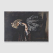 Kleine Meisje Spelen Piano 1 Decoupage Papier (Voorkant)