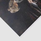 Kleine Meisje Spelen Piano 1 Decoupage Papier (Detail)