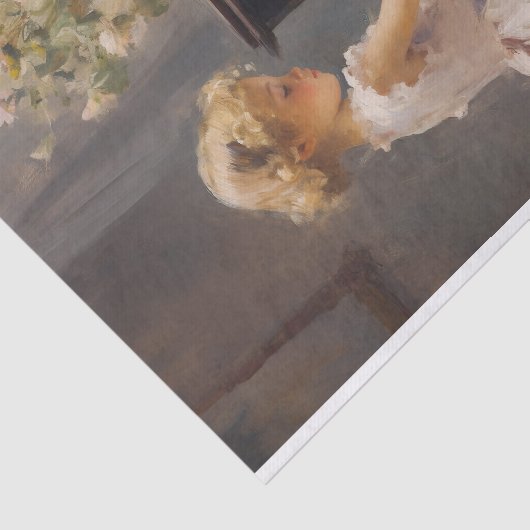 Kleine Meisje Spelen Piano 2 Decoupage Papier (Detail)