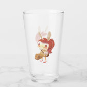 Kleine Meisje Verloren in het Bos Glas (Achterkant)