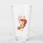 Kleine Meisje Verloren in het Bos Glas (Voorkant)