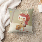 Kleine Meisje Verloren in het Bos Kussen (Deken)