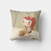 Kleine Meisje Verloren in het Bos Kussen (Voorkant)