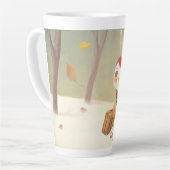 Kleine Meisje Verloren in het Bos Latte Mok (Linkerhoek)