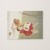 Kleine Meisje Verloren in het Bos Legpuzzel (Horizontaal)