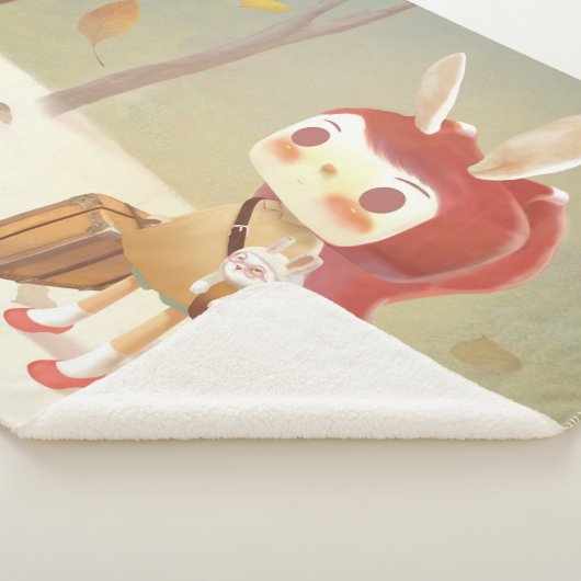 Kleine Meisje Verloren in het Bos Sherpa Deken (3/4)