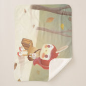 Kleine Meisje Verloren in het Bos Sherpa Deken (Voorkant)